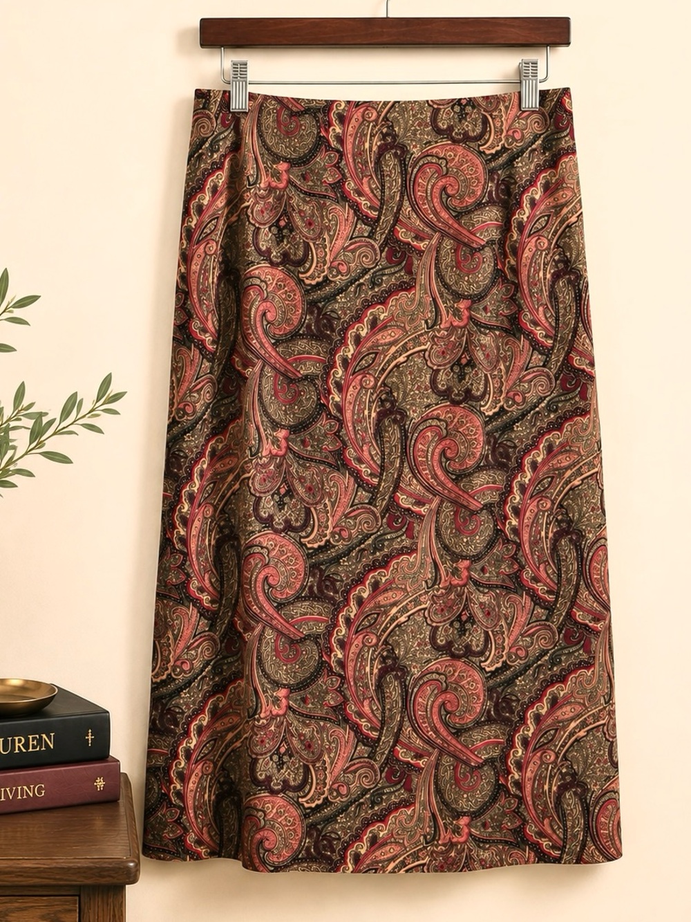 Long Column Skirt Butter Soft Stretch Vintage Y2K Dark Academia L